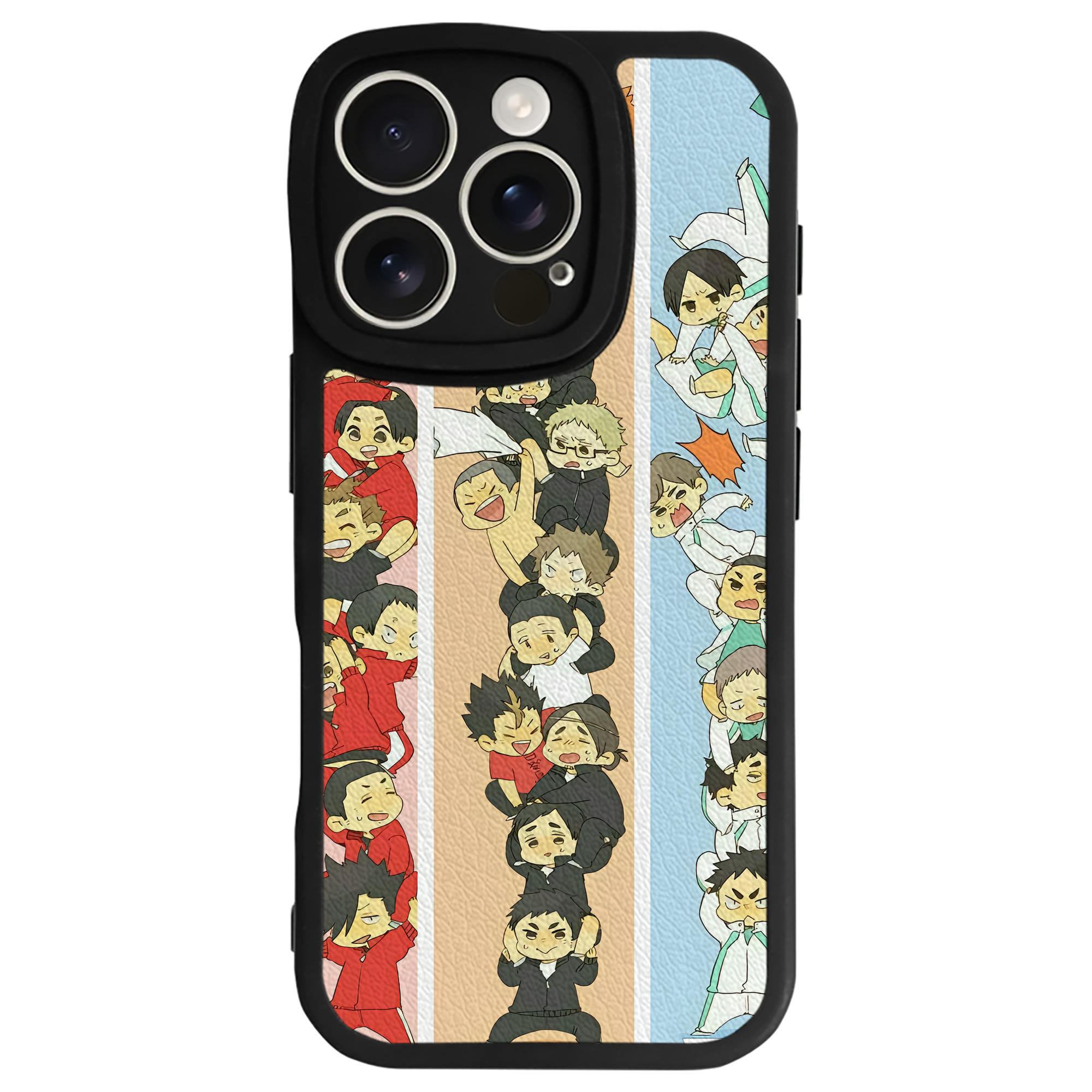 （画像用） ハイキュー!! Haikyu!! 【iPhone 16シリーズ対応】シリコンスマホケース（レザー調） 材質：シリコン